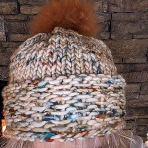 Hat Hand Knit using Western Sky Knits bulky yarn!